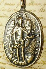 Antique DATED 1682 Our Lady of Guadalupe FEAST DAY St. Michael Archangel Medal picture