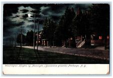 c1910's Washington Heights By Moonlight Bandstands Grounds Newburgh NY Postcard picture