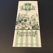 VTG December 1988  Today At Disneyland Entertainment Guide - Splash Mountain Ad picture