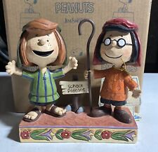 Jim Shore 4052717 Pageant Players PEANUTS Peppermint Patty & Marcie FIGURINE picture