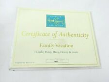 SEALED WDCC Family Vacation Donald Duck *COA ONLY* picture