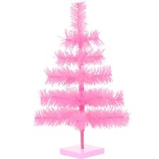 18in Small Pink Barbie Tinsel Christmas Tree 1.5FT Table-Top Centerpiece Decor picture