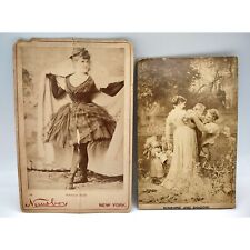 Two Picture Lot Vintage Images Fannie Rice Sunshine and Shadow Family Portrait picture