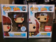 X-men 97 Gambit And Rogue Funko Pop Set With Pop Protectors. picture