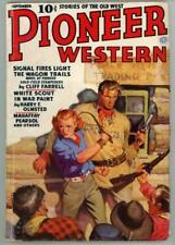 Pioneer Western Sep 1937 Pulp Redhead w/ Whip Cover Art picture