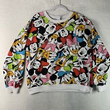 Vintage Disney Mickey And Friends Sweatshirt All Over Print Size XL 15-16 picture