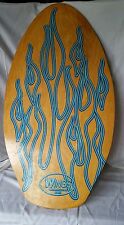 70s Advertising Retro Wood Boogie Surf Board Skim Wings Trademark Clothing  picture
