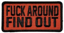 Miltacusa F Around and Find Out Patch [Iron on Sew on -4.0 X 2.0 inch -P12] picture