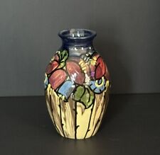 Floral Hand Painted Vase Numbered Stamped Made In Germany 6” High Vase picture