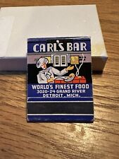 Rare Vintage Carl’s Chop House & Bar Detroit MICH UNSTRUCK ~ Z88 picture