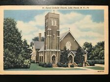 Vintage Postcard 1948 St. Agnes Catholic Church Lake Placid New York picture