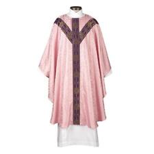 Satin Avignon Collection Semi - Gothic Chasuble Pink Polyester Size:59 x 51 picture