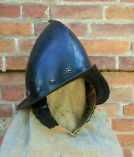 Antique Helmet Hammered 18 Gauge Steel Medieval Morion Spanish Helmet picture