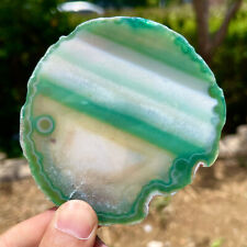97G Natural and Beautiful Agate Geode Druzy Slice Extra Large Gem picture