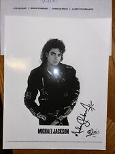 Michael Jackson Signature 1987 Photo - Printed Facsimile Reproduction picture