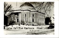 RPPC Lake County Courthouse - Two Harbors Minnesota MN  Postcard picture