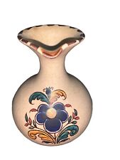 Vintage Mexican Country Folk Art Hand Painted Small Jug Pottery Pitcher Vase picture
