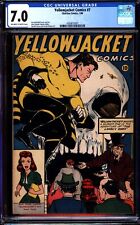 Yellowjacket Comics 7 CGC 7.0 Classic Skull cover 1946 PCH OW/W pages Charlton picture
