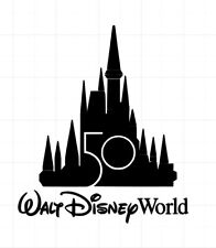 Walt Disney World Castle 50 Anniversary Sticker Decal 4