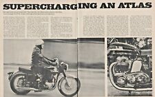 1967 Norton Atlas Supercharging - 4-Page Vintage Motorcycle Article picture