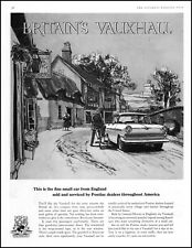 1959 British Vauxhall Car Pontiac Old England Village retro art print ad adL44 picture