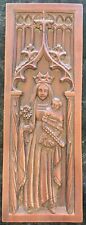 Vintage Facsimiles Ltd Wall Plaque/Mary and Child in Cathedral/Excellent Cond  picture