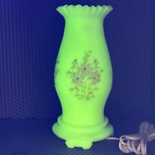 FC02- Hand Painted Fenton Custard Table Lamp Signed picture