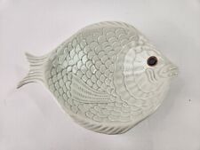 Ceramic Textured Fish w/ Light Blue Grey Scales 8