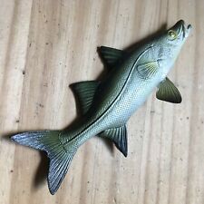 Vintage 1980s Hand painted Snook Fish Fishing Wall Mount Decor Sculpture 6