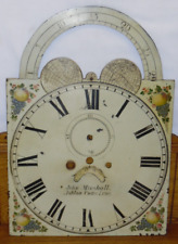 Redone Antique English Grandfather Clock Face - John Minshall Ashton Under Lyne picture