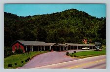 Sylvia NC-North Carolina, Woodland Motel Classic Car Antique Vintage Postcard picture