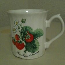 Vintage Keen's Imperial Strawberry Fancy Handle Ceramic Mug picture