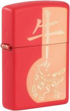 Zippo Year of The Ox Red Matte 49233 picture