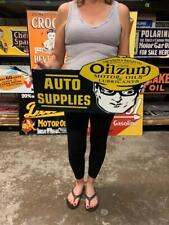 Antique Vintage Old Style Metal Sign Sign Oilzum Auto Supplies Made in USA picture