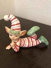 Vintage Pixie Elf Figurine Stripe 4x10cm Rare picture