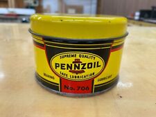 VINTAGE~ PENNZOIL NO 706~ 1 LB CAN BEARING LUBRICANT~ ALMOST FULL CAN picture