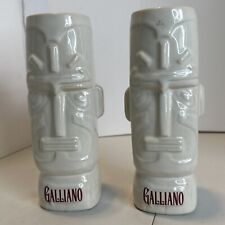 Set of Two (2) Ceramic TIKI Mugs Galliano Mexican liqueur 6.7