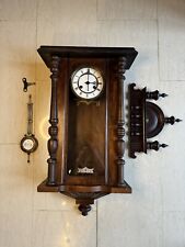 Antique Junghans R=A Regulator Wall Clock Pendulum Wood Hanging Vienna AS-IS picture