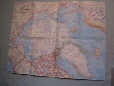 ARCTIC OCEAN MAP FLOOR CIRCLE NORTH POLE SEAFLOOR National Geographic Oct. 1971 picture