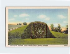 Postcard Floral Clock Greenfield Village Edison Institute Dearborn Michigan USA picture