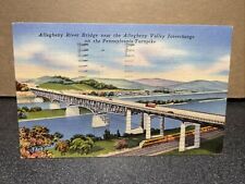 Allegheny river near Allegheny Valley Interchange PA Turnpike, Postcard picture