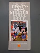 1989 Disney MGM Studios Guide Book Park Map brochure picture