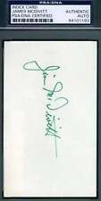 James Mcdivitt Psa Dna Coa Hand Signed 3x5 Index Card Authentic Autograph picture