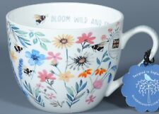 BLUEBIRD AND WILLOW BLOOM WILD AND FREE Bone China Jumbo Cup  picture