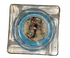 Vtg Scorpion Ashtray Clear Center Glass Pottery Desert Smoking Tabacco Western picture