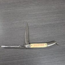 VINTAGE COLONIAL FISH-KNIFE ADVERTISING HANNA MINING CO POCKET KNIFE picture