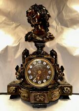 Rare Antique French Figural Mantel Clock Attributed To Eugène Antoine AIZELIN picture