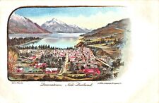 View of Queenstown, New Zealand, Early Postcard, Unused picture
