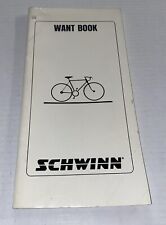 Schwinn Dealer Want Book Vintage  Book Many Blank Pages Bicycle Accessory Prop picture