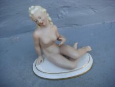 RRR RARE Antique Gerold & CO.TETTAU Bavaria  Nude Woman Porcelain Figurine picture
